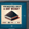 How Much Does a Yard of Dirt Weigh? Average Topsoil Weight