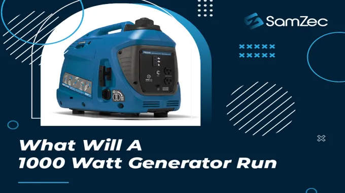 can a 1,000 watt generator run a refrigerator