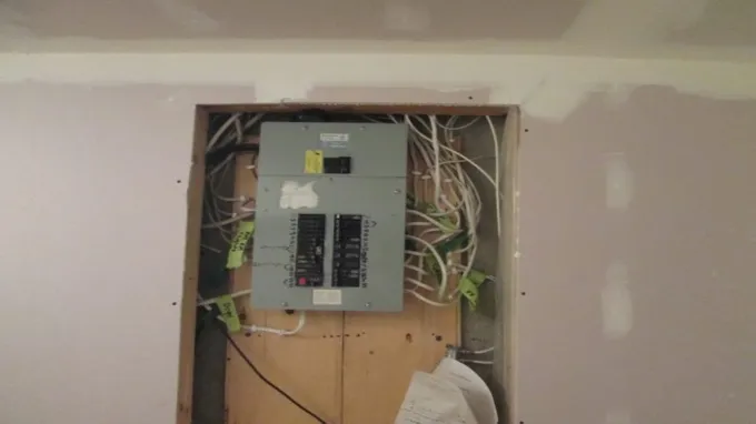 can a breaker box be in a closet