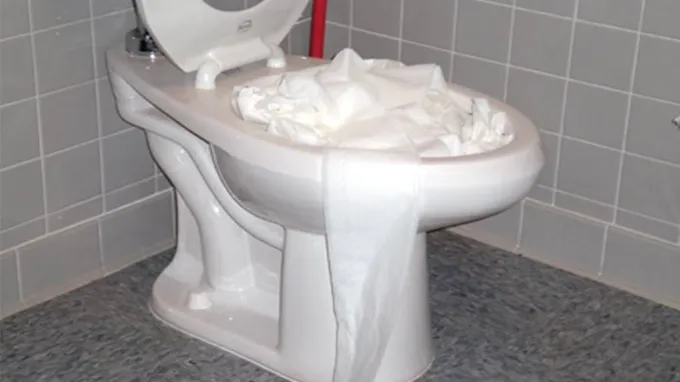 can a clogged toilet resolve itself