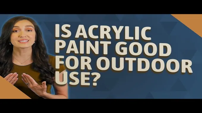 can acrylic paint be used outside