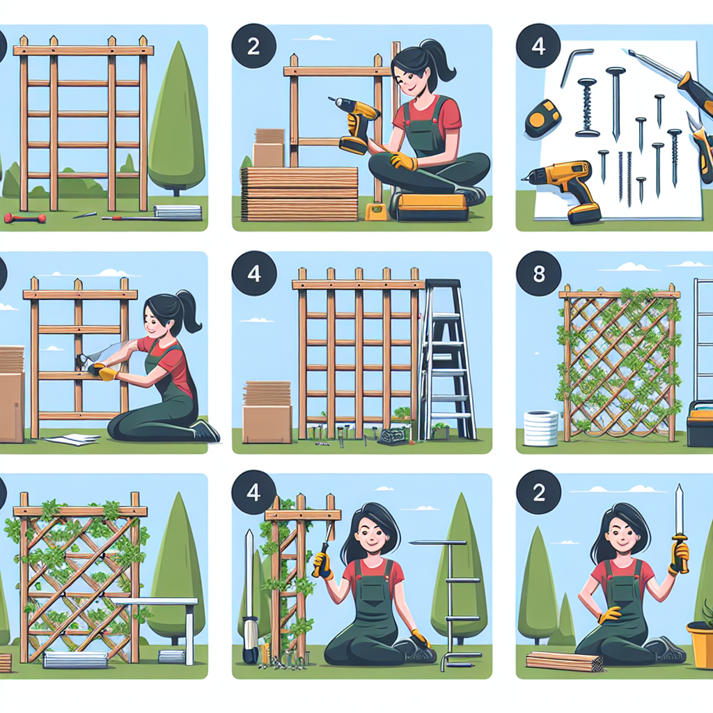 How to Put up a Trellis: 12 Steps (with Pictures)