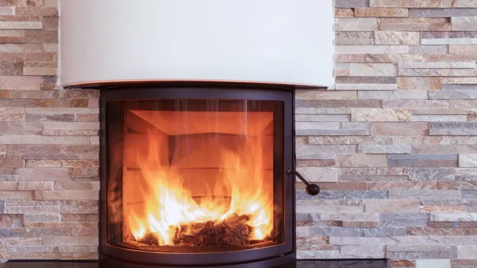 when can you close glass doors on fireplace