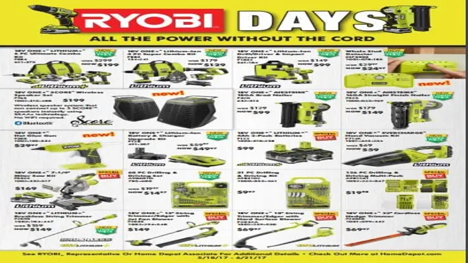 when does ryobi days start 2023