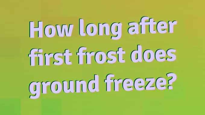 when does the ground freeze