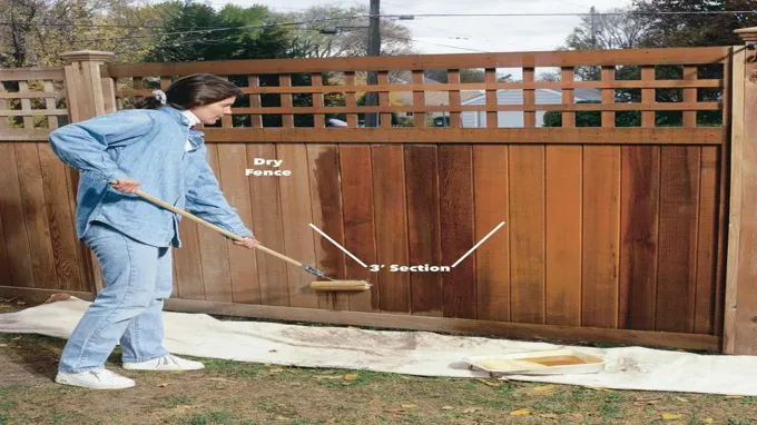 when is the best time to stain a fence