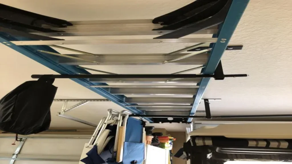 When storing ladders vertically, hang them near the wall: Top tips for efficient storage