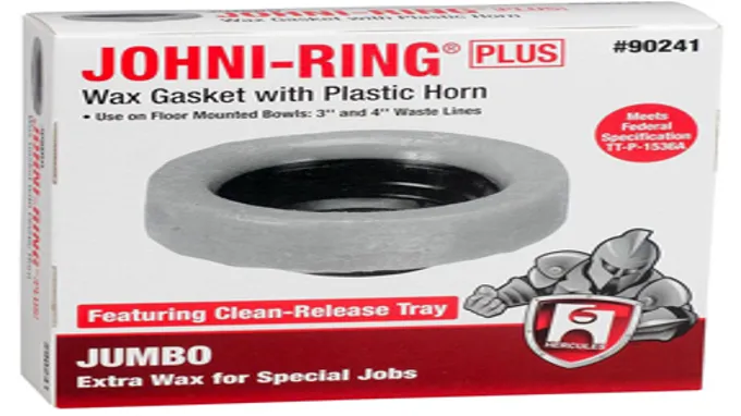 when to use a jumbo wax ring