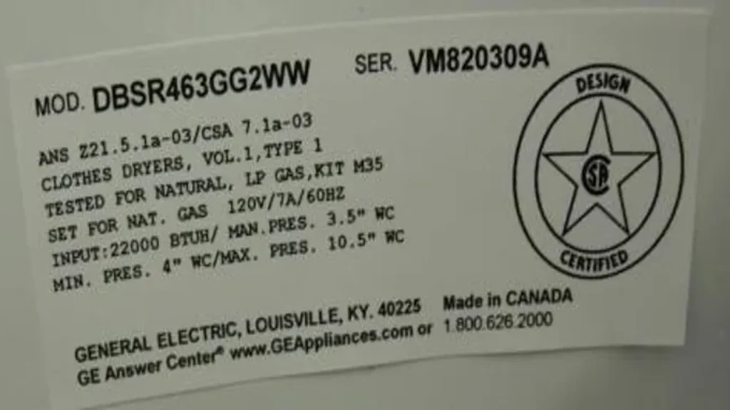 Where to Find GE Dryer Model Number: Easy Tips for Locating it on Your Appliance