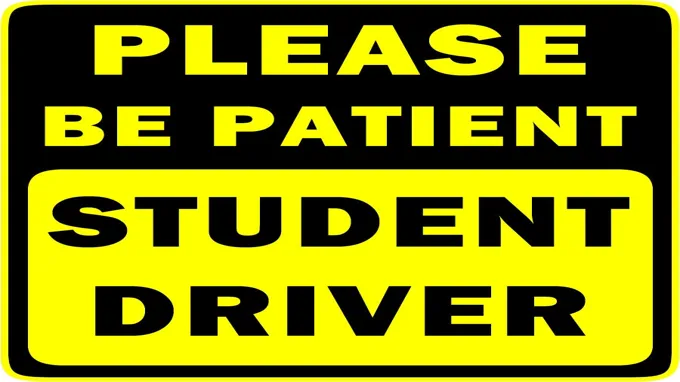 where to get student driver sticker