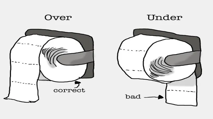 where to hang a toilet paper holder