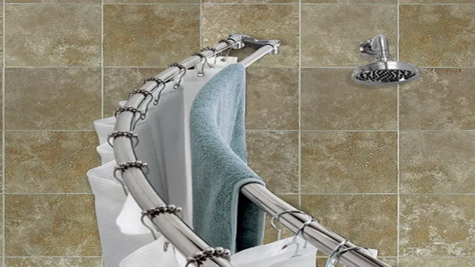 where to place shower curtain rod