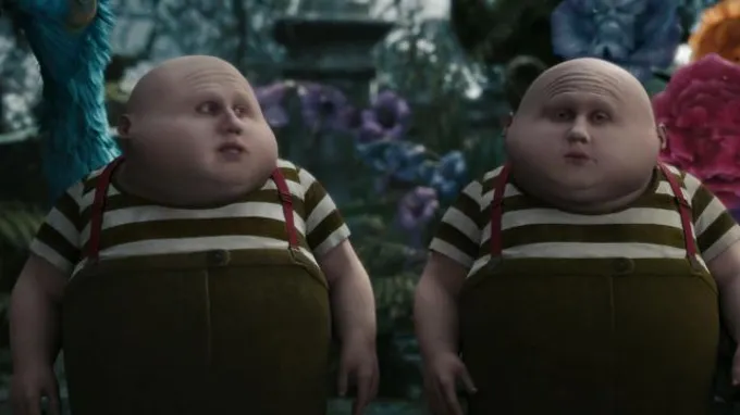 who are the twins in alice in wonderland