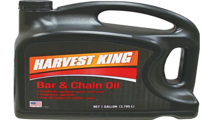 who makes harvest king bar and chain oil