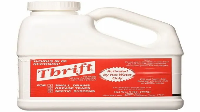 who sells thrift drain cleaner