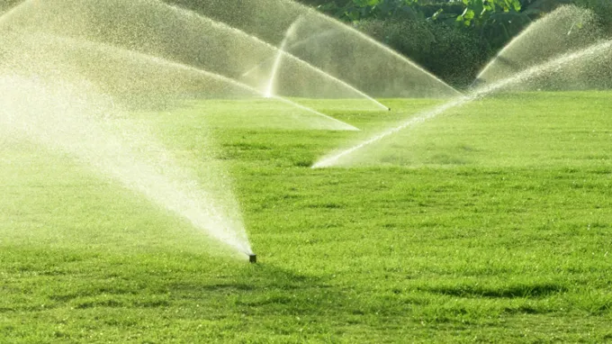 when to turn on lawn sprinkler system