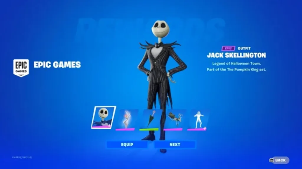 When Will Jack Skellington Be in the Item Shop: Release Date News